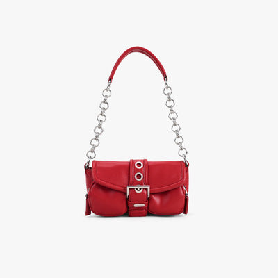 Wholesale Mini Retro Ring Chain PU Underarm Bag